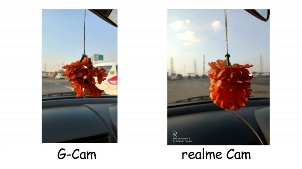 google cam on realme vs stock cam on realme